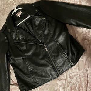 Woman’s Faux Leather Jacket